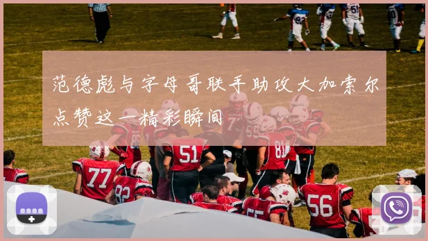 范德彪与字母哥联手助攻大加索尔点赞这一精彩瞬间